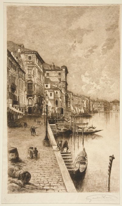 Quai, Venedig av Lucien Marcelin Gautier