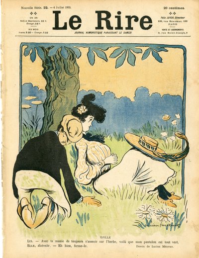 Omslag till ""Le Rire"", Satirical in Colors av Lucien Metivet