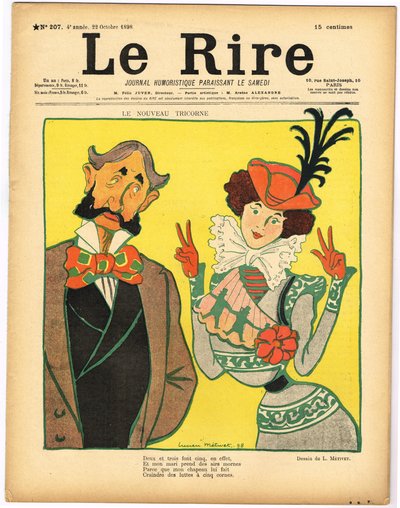 Omslag till "Le Rire", Satirical in Colors av Lucien Metivet