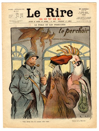Omslag till "Le Rire rouge", Satirical in Colors av Lucien Metivet