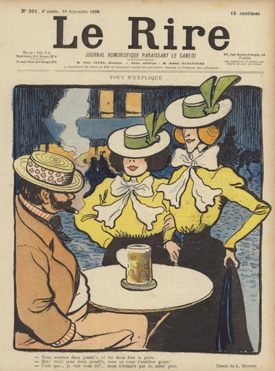 Illustration för Le Rire av Lucien Metivet