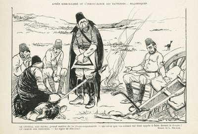 Illustration i Le Rire, 09/11/12 - efter Kirk-Kilisse eller Otillräckliga batterier (gravyr) av Lucien Metivet