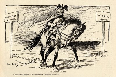 Le Rire rouge, satirisk i svartvitt av Lucien Metivet