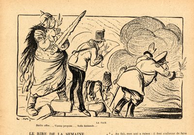Le Rire rouge, satirisk i svartvitt av Lucien Metivet
