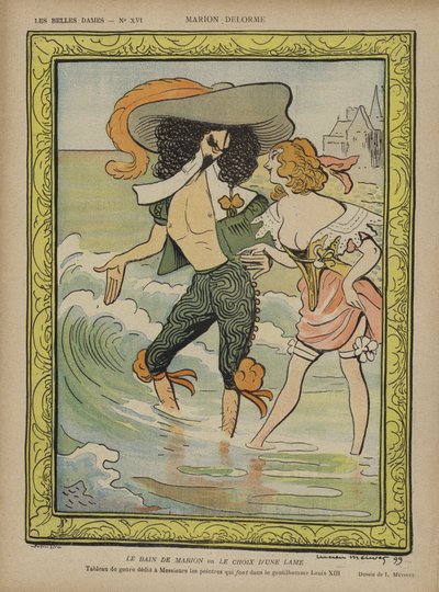 Marion Delorme, Illustration för Le Rire av Lucien Metivet
