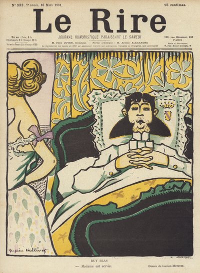 Ruy Blas, Illustration för Le Rire av Lucien Metivet
