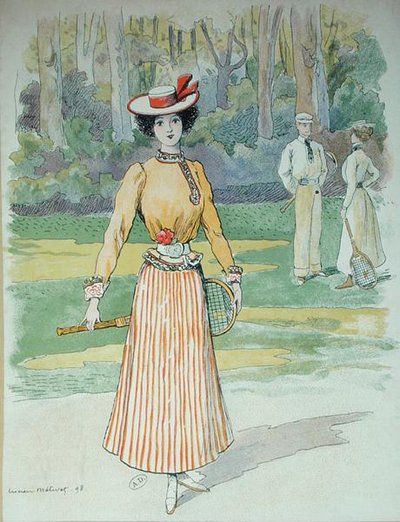 Tennis outfit av Lucien Metivet