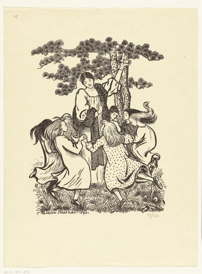 Runddans La Ronde av Lucien Pissarro