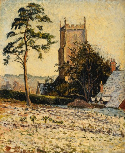 Kyrkan i East Knoyle, Thaw av Lucien Pissarro