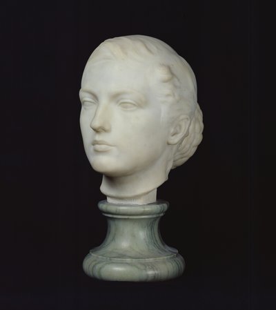 Chef för Jane Poupelet (1878-1932) 1897 (marmor) av Lucien Schnegg