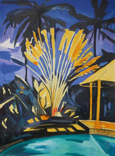 Fan, 2021 (olja på duk) av Lucy Smallbone
