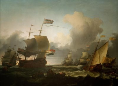 Överlämnandet av högsta befälet till amiral Michiel de Ruyter f av Ludolf Backhuysen