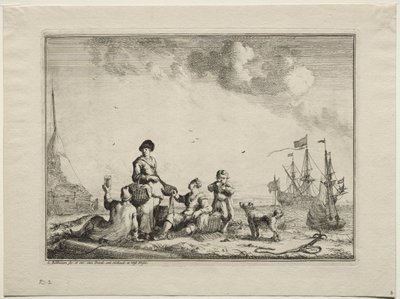 Fiskförsäljare, 1701. av Ludolf Backhuysen