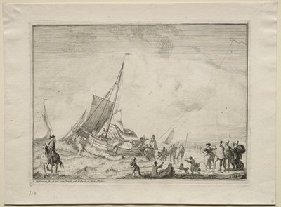 Att sjösätta ett skepp, 1701. av Ludolf Backhuysen