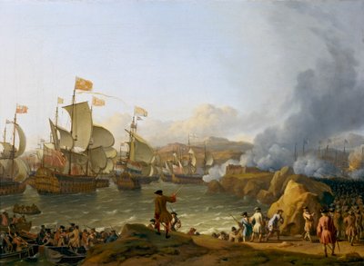 Slaget vid Vigo Bay av Ludolf Bakhuizen