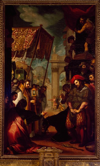 Sankt Antonius av Padua mulens mirakel av Ludovico Cardi
