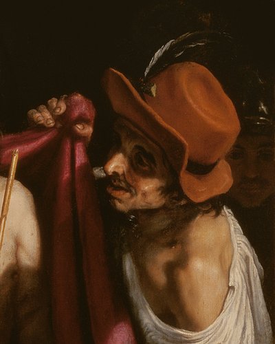 Detalj från Ecce Homo av Ludovico Cardi Cigoli