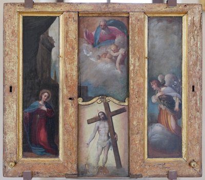 Bebådelsen, Gud Fader i härlighet och Kristi dyrbara blod av Ludovico Carracci