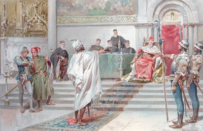 Illustration till Shakespeares Othello (kromolit) av Ludovico Marchetti