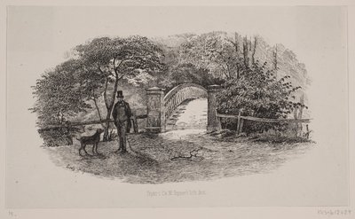 En del av Frederiksberg trädgård av Ludvig Messmann