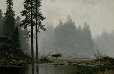 Autumn Fog (olja på duk) av Ludvig Skramstad