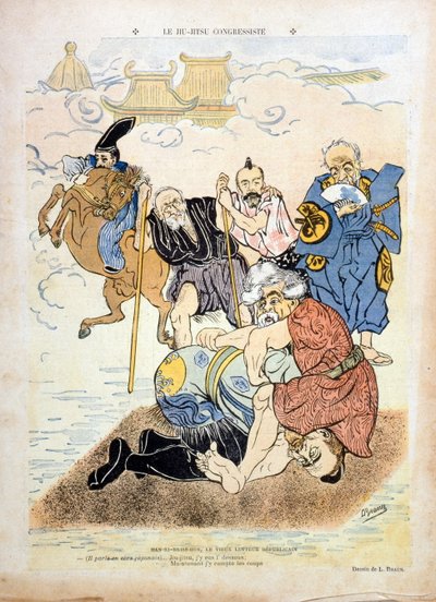 Karikatyr av Braun föreställande Henri Brisson (1835-1912) (gravyr) av Ludwig Braun