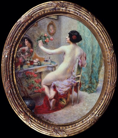 La Toilette. Målning av Ludwig Deutsch (1855-1935) av Ludwig Deutsch