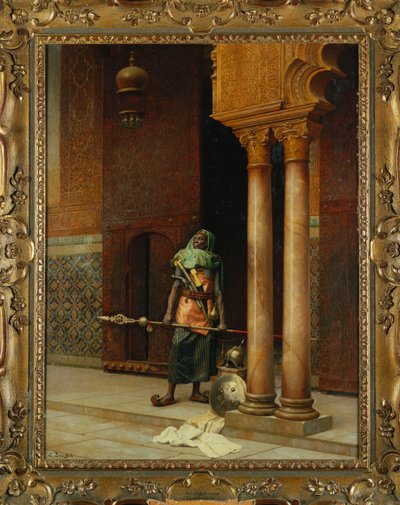 Haremsvakten (olja på duk) av Ludwig Deutsch