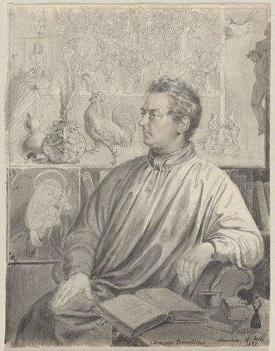 Clemens Brentano av Ludwig Emil Grimm