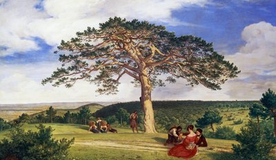 Stor tall i Bruhl-dalen nära Modding av Ludwig Ferdinand Schnorr von Carolsfeld