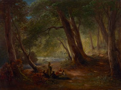 På Würm nära Mühltal av Ludwig Gebhardt