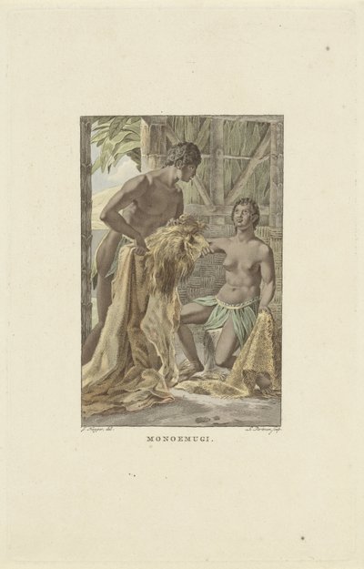 Invånare i kungariket Monoemugi Monoemugi (titel på objekt) av Ludwig Gottlieb Portman