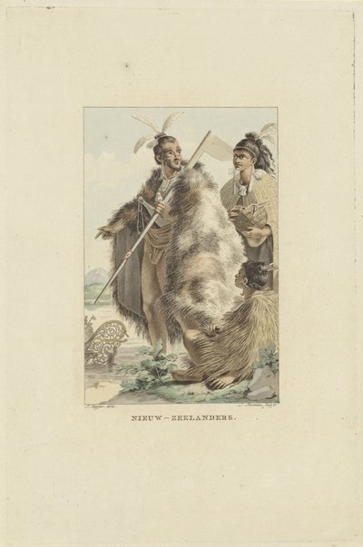 Nya zeeländare Nya Zeeland (titel på objekt) av Ludwig Gottlieb Portman