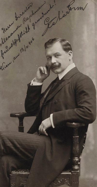 Porträtt av kompositören Franz Lehár 1870-1948, 1906. av Ludwig Gutmann