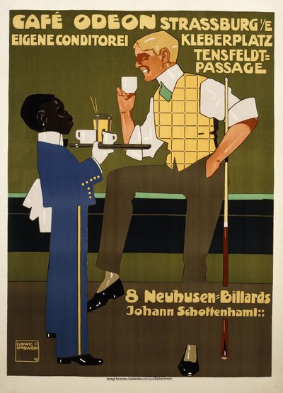 Café Odeon av Ludwig Hohlwein