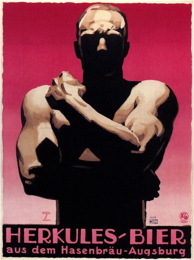 Hercules Beer, 1925 av Ludwig Hohlwein