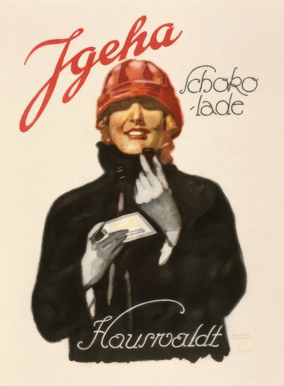 Igeha choklad - Hauswaldt av Ludwig Hohlwein