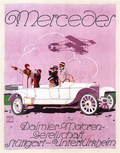 Mercedes, 1914 av Ludwig Hohlwein