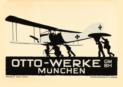 Otto-Werke, München, ca. 1915 av Ludwig Hohlwein
