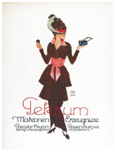 Tekrum macaroon produkter av Ludwig Hohlwein