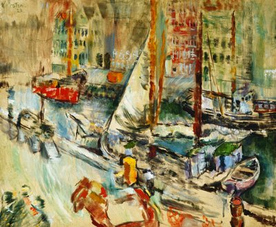 Från Nyhavn, 1923 av Ludvik Peter Karsten