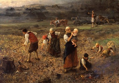 Skörd av potatis av Ludwig Knaus