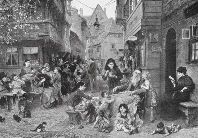 Ghettot (litografi) av Ludwig Knaus