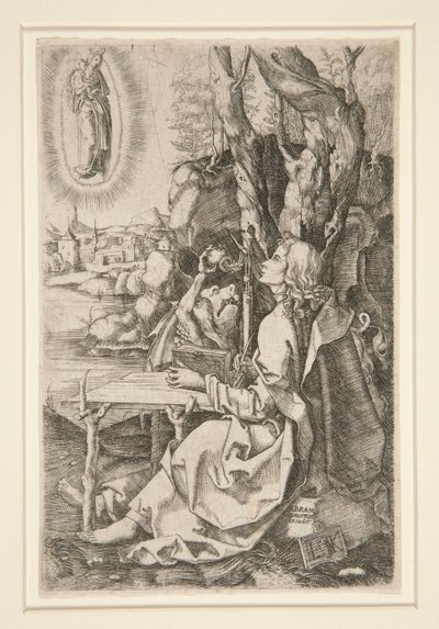 St John på ön Patmos av Ludwig Krug
