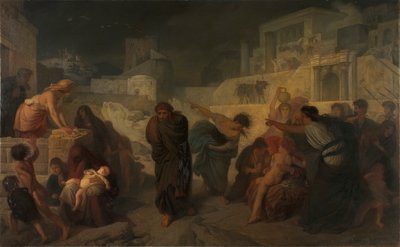 Jerusalem efter Kristi död av Ludwig Mayer
