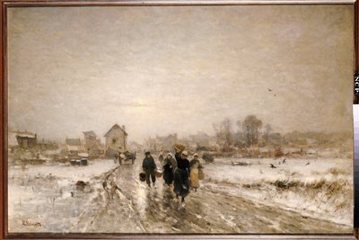Återvänder från marknaden av Ludwig Munthe