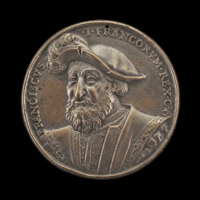 François I, 1494-1547, kung av Frankrike 1515 [framsidan], 1537. av Ludwig Neufahrer