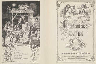 Kristen glädje i sång och bild, 1855. av Ludwig Richter