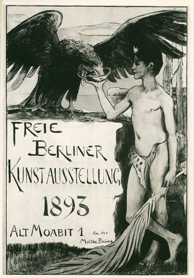 Ludwig von Hofmann: Fri konstutställning i Berlin ... (litografi) av Ludwig von Hofmann