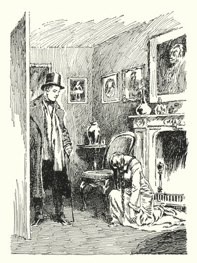 Illustration till The Picture of Dorian Gray av Oscar Wilde (litho) av Lui Trugo